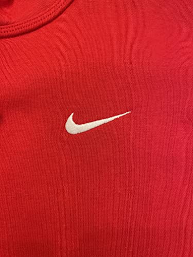 Nike 826433-010 Men Black Pull-Over Hoodie (as1, alpha, x_l, regular, regular, University Red/White)