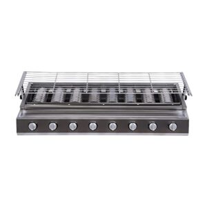 Countertop BBQ Gas Stove, Portable BBQ, 8 burners BBQ Grill for Indoor and Outdoor Wood Burning, Car Traveling, Backpacking and Picnic