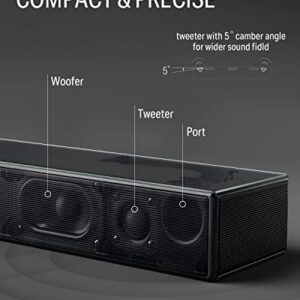 Donner Soundbars for TV, Dolby Atmos Surround Sound Home Audio Speakers with Bluetooth 5.3 and Equalizer Editor, TV HDMI Input, Stereo Home Theater with Built-in Woofers, DHT-S300