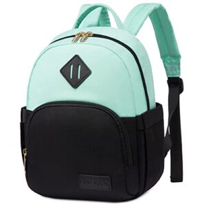 lovevook mini backpack purse for women, small fashion backpack, lightweight cute daypack for travel dating black-cyan blue