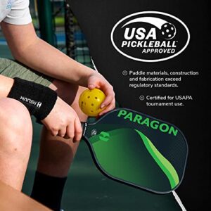 Helium Paragon Pickleball Paddles Set of 4 - USAPA Certified - Graphite Fiberglass Surface, Lightweight Honeycomb Core