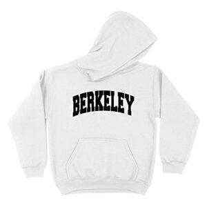 berkeley collegiate kids hoodie sweatshirt youth x-large white
