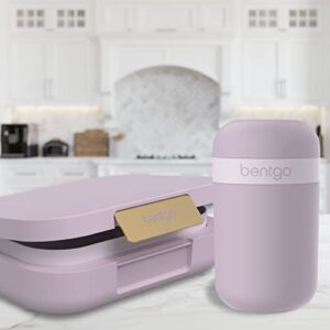 Bentgo® Snack Cup - Reusable Snack Container with Leak-Proof Design, Toppings Compartment, and Dual-Sealing Lid, Portable & Lightweight for Work, Travel, Gym - Dishwasher Safe (Orchid)