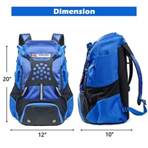 VIGEGARI Youth Baseball Backpack for Boys, Bat Bag, Softball Bag, T-Ball, Softball Equipment & accessories for Bat, Glove Holder, Helmet, Shoes Compartment, Baseball Gifts for Youth and Adults.