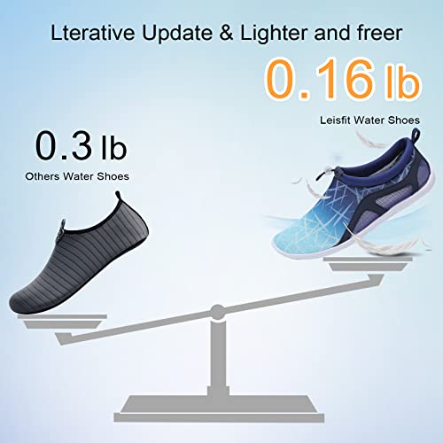 LeIsfIt Mens Womens Water Shoes Quick-Dry Beach Shoes Slip-on Aqua Socks for Hiking Swim Pool River Yoga