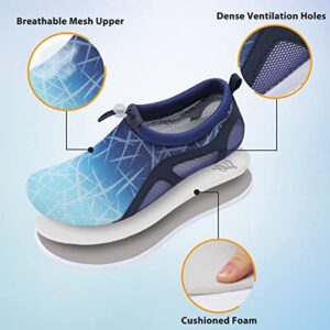 LeIsfIt Mens Womens Water Shoes Quick-Dry Beach Shoes Slip-on Aqua Socks for Hiking Swim Pool River Yoga