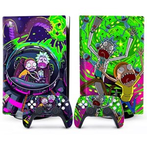 xsuid p-s5 skin - disc edition anime console and controller accessories cover gift full set green