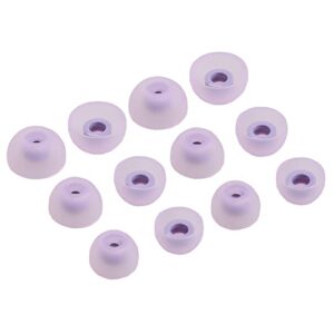 6 pairs replacement earbuds tips silicone eartips set for samsung galaxy buds 2 headphones wireless fit in case ear tips (lavender)