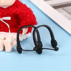 10 Pcs Doll Accessories Mini Headset Model Black Ear Hook Headset Doll Replacement Mini Earphones Doll Accessories Doll Clothing Doll Accessories Doll Clothing And Accessories