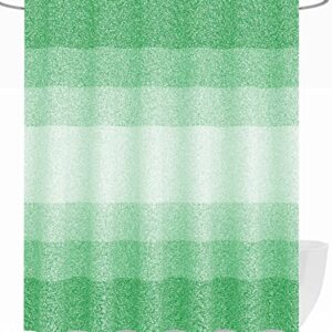 OLANLY Waffle Shower Curtain 72x72 Inches, Heavyweight Fabric, Machine Washable, Waterproof, Hotel Luxury Spa, Simple Modern Green Shower Curtains for Bathroom, Guest Bath, Stalls and Tubs