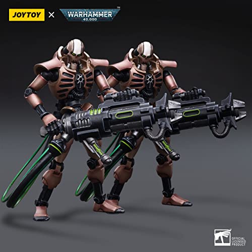 JoyToy 1/18 Warhammer 40,000 Necrons Szarekhan Dynasty lmmortal with Tesla Carbine(Set of 2 Figures)