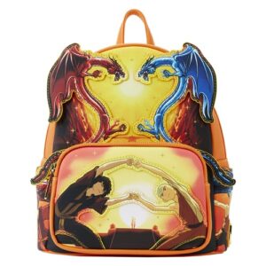 loungefly avatar the last airbender fire dance double strap shoulder bag