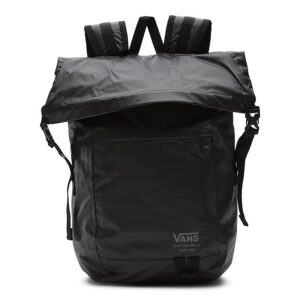 vans men's roll top backpack, black, one size