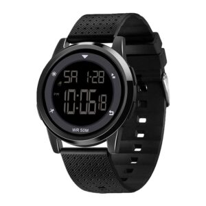 hok digital sport watch with stopwatch alarm calendar, waterproof,led back light,ultra-thin wrist watch for man and woman