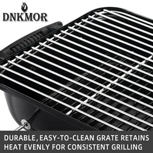 Portable Charcoal Grill, Tabletop Outdoor Barbecue Smoker, Small BBQ Grill for Outdoor Cooking Backyard Camping Picnics Beach by DNKMOR RED