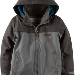 Carter's Toddler Little Boys' Fleece Jacket - Kids' Winter Outerwear - Grey 4T