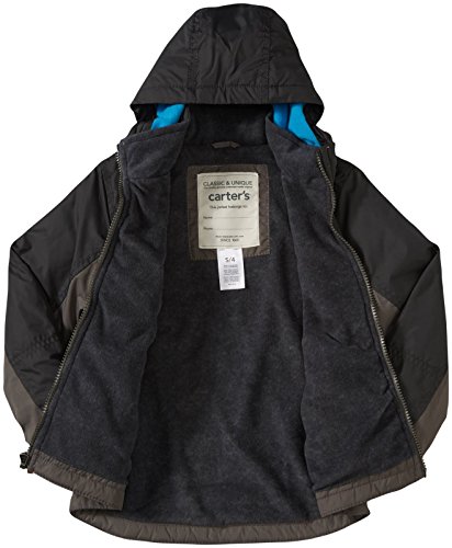 Carter's Toddler Little Boys' Fleece Jacket - Kids' Winter Outerwear - Grey 4T