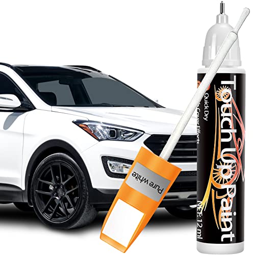 White Touch Up Paint for Cars, Quick And Easy Car Scratch Remover for Deep Scratches，Two-In-One Automotive Car Paint Scratch Repair for Vehicles, Auto Paint for Erase Car Scratches