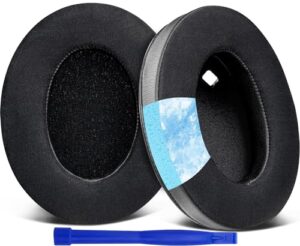 soulwit cooling-gel earpads replacement for sony wh-1000xm4 (wh1000xm4) headphones, ear pads cushions with high-density noise isolation foam, added thickness, without affecting sensor - black