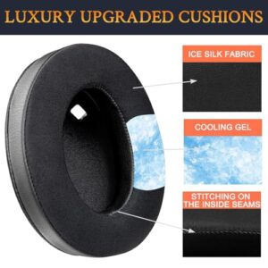 SOULWIT Cooling-Gel Earpads Replacement for Sony WH-1000XM4 (WH1000XM4) Headphones, Ear Pads Cushions with High-Density Noise Isolation Foam, Added Thickness, Without Affecting Sensor - Black