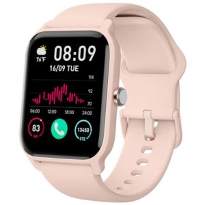 smart watch for women, answer make call, alexa built-in, 1.8" touch screen fitness tracker with 100+ sport modes, heart rate blood oxygen sleep monitor, ip68 waterproof watch for iphone android