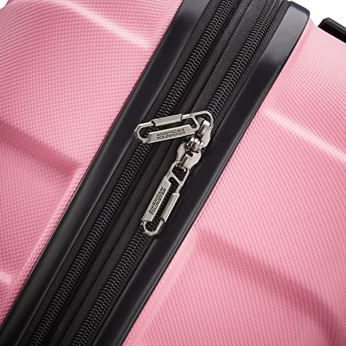 AMERICAN TOURISTER Troupe Hardside and Softside, Pink Lemonade/White, 4PC Set