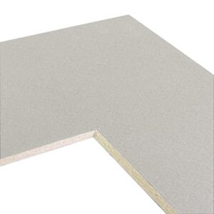craig frames b535 pre-cut mat board for 20x30 print, 24x36, gray