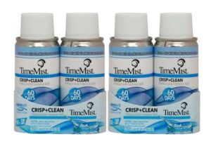 zep timemist crisp + clean refill 2 (2-pack) 3 ounces professional air freshener