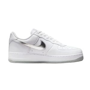 Nike Air Force 1 Mens Low Retro White Silver Sz10.5