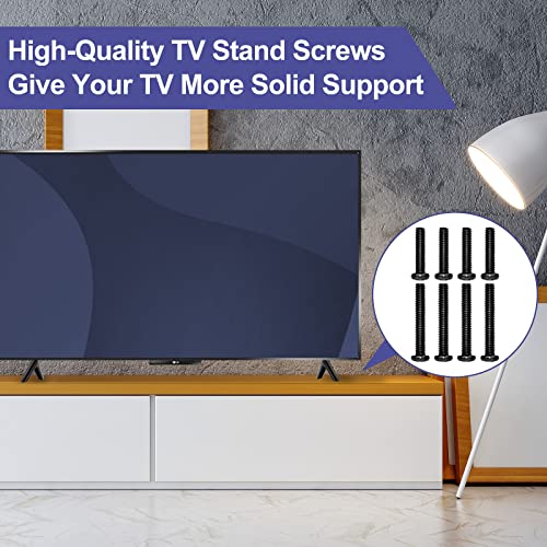 TV Stand Screws for Vizio TV Stand Legs Screws Kit, for Vizio 32” 50” 55” 58” TV Legs 32H-G9 D32F-G4 V505-J01 V555-H11 V555-G1 V555-J01 M556-H1 V585-H11 V585X-H1 V585-H1 Universal TV Mount Screws