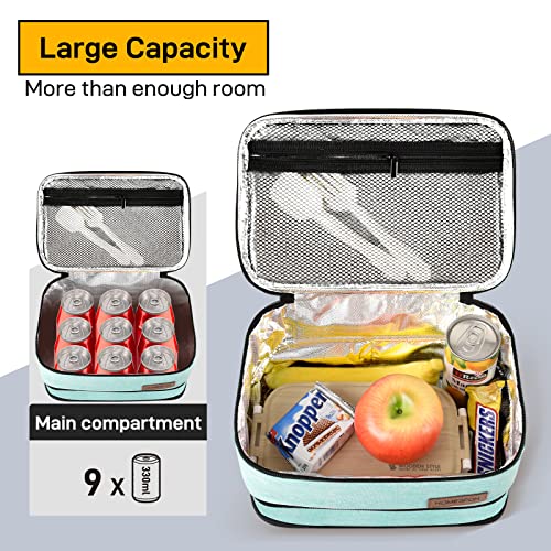 Buringer HOMESPON Lunch Bag for Men Women Expandable Portable Insulated Lunch Box with Handle for Picnic Work & Outdoor