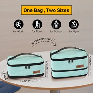 Buringer HOMESPON Lunch Bag for Men Women Expandable Portable Insulated Lunch Box with Handle for Picnic Work & Outdoor