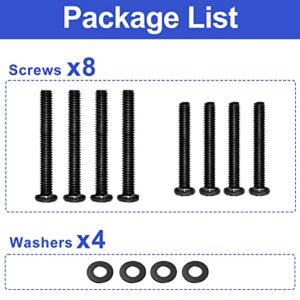 TV Stand Screws for Vizio TV Stand Legs Screws Kit, for Vizio 32” 40” 43” 50” TV Legs D50X-G9 V505-H9 M506X-H9 V505-H19 V505-G9 D43FX-F4 D32H-C1 D32HN-E4 D43N-E4 D40N-E3 Universal TV Mount Screws