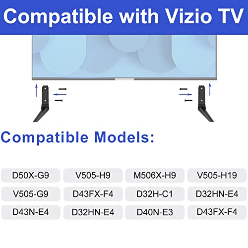 TV Stand Screws for Vizio TV Stand Legs Screws Kit, for Vizio 32” 40” 43” 50” TV Legs D50X-G9 V505-H9 M506X-H9 V505-H19 V505-G9 D43FX-F4 D32H-C1 D32HN-E4 D43N-E4 D40N-E3 Universal TV Mount Screws