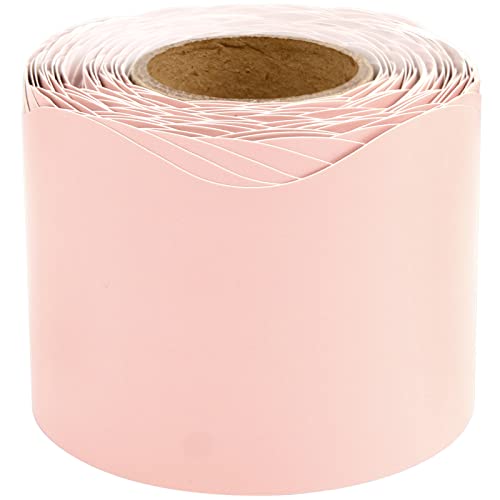 Blush Bulletin Board Border Pink Scalloped Border Trim for Classroom 52ft One Roll