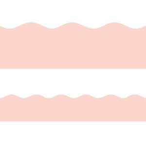 Blush Bulletin Board Border Pink Scalloped Border Trim for Classroom 52ft One Roll