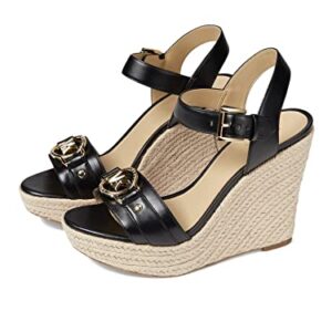 Michael Kors Rory Wedge Espadrille Black 9 M