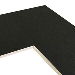 craig frames b404 pre-cut mat board for 20x30 print, 24x36, textured black