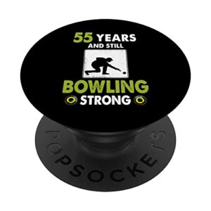 lawn bowls 55th birthday idea for men & funny lawn bowling popsockets swappable popgrip