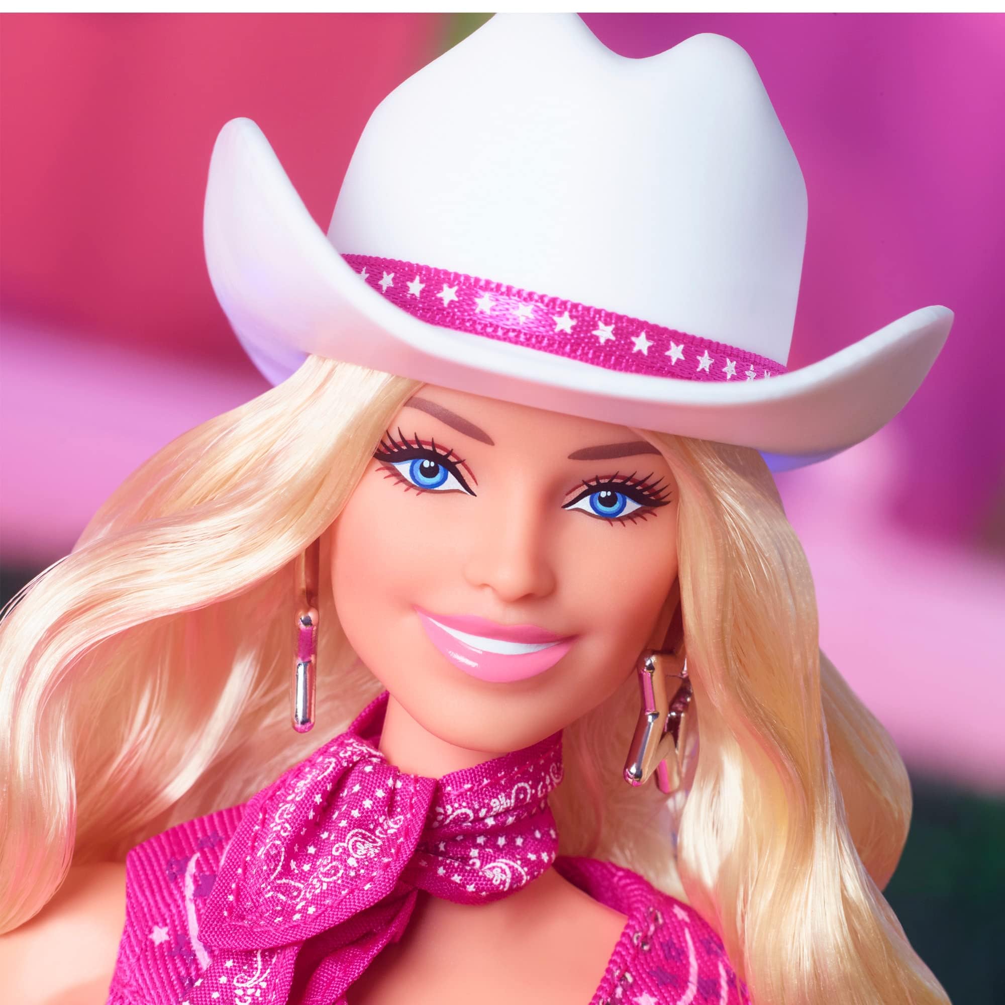 Barbie: The Movie Collectible Doll Margot Robbie as in Pink Western Outfit