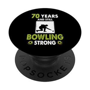 lawn bowls 70th birthday idea for men & funny lawn bowling popsockets swappable popgrip