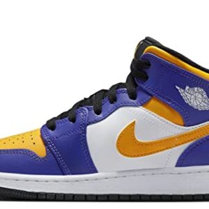 Jordan Youth Air 1 Mid GS DQ8423 517 Lakers - Size 7Y