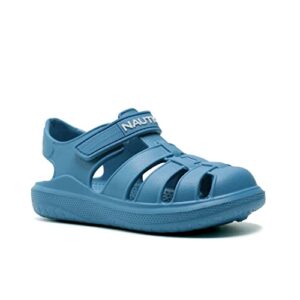 nautica kids closed-toe outdoor sport casual sandals - lightweight, comfortable eva toddler play water shoe boy - girl - little kid - toddler-splashest-blue jay-9