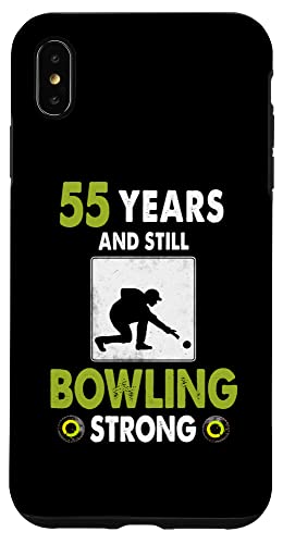 iPhone XS Max Lawn Bowls 55th Birthday Idea For Men & Funny Lawn Bowling Case