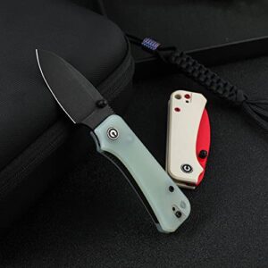 CIVIVI Baby Banter Pocket Knife for EDC, Ben Petersen Folding Knife with 2.34 in Nitro V Steel Blade G10 Handle, Titanium Thumb Stud Opener C19068S-8 (Natural)