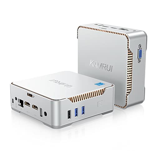 KAMRUI GK3 Plus Mini PC,12th Intel Alder Lake- N95 (up to 3.4GHz) 16GB RAM 512GB M.2 SSD Micro PC, Gigabit Ethernet, 4K UHD, Dual Wi-Fi, BT 4.2 Home/Business Mini Desktop Computer