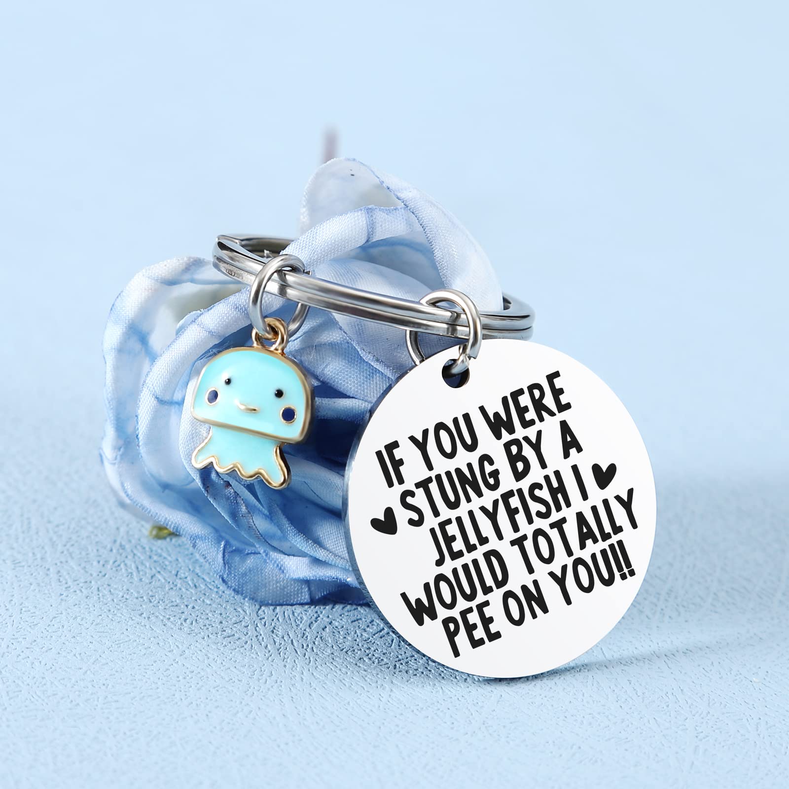 Qibote Friendship Gifts for Women Best Friend Keychain for Women Funny Friend Gifts For Women Girl Birthday Christmas (Blue)