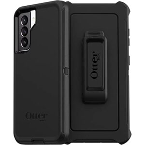 otterbox defender series screenless edition case for samsung galaxy s21 5g (only) - holster clip included - non-retail packaging - black