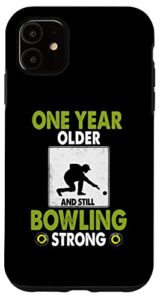 iphone 11 lawn bowls birthday idea for men & funny lawn bowling case