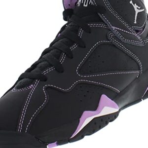 Jordan Girl's Air 7 Retro (Big Kid) Black/Barely Grape/Rush Fuchsia 4.5 Big Kid M